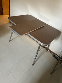 Vintage Retro Table with Leaf and 2 Chairs