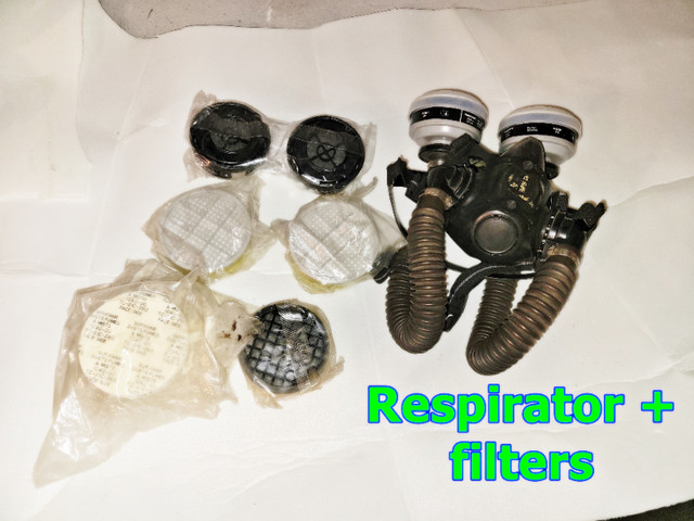 respirator + filters in Other in Abbotsford