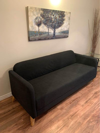 Ikea Modern Style Dark Charcoal Sofa + delivery available