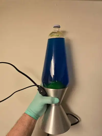So cool! Lava lamp features a classic blue and green design, perfect for adding a retro touch to any...