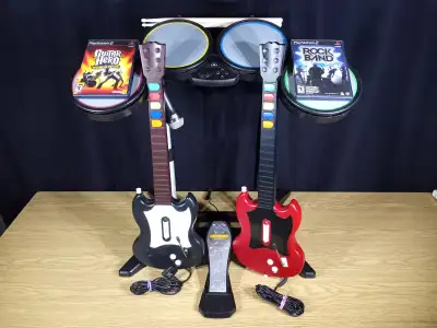 Rock Band Guitar Hero Kit Complet (Playstation 2), View more