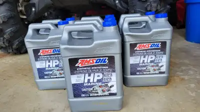 I have 7 gallons of unopened 2 stroke oil. ( Sold the boat ) They sell for 50 bucks a gallon plus ta...