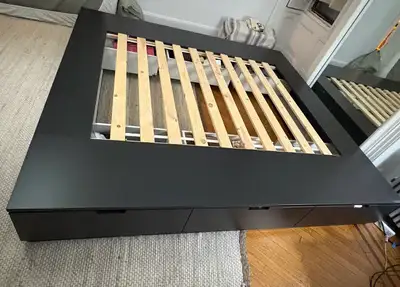 ikea Nordli King bed frame with 6 storage drawers , View more