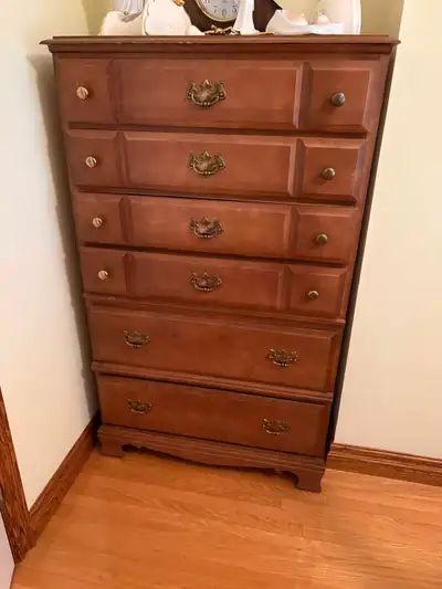 (3) 1970s Solid wood dressers, View more