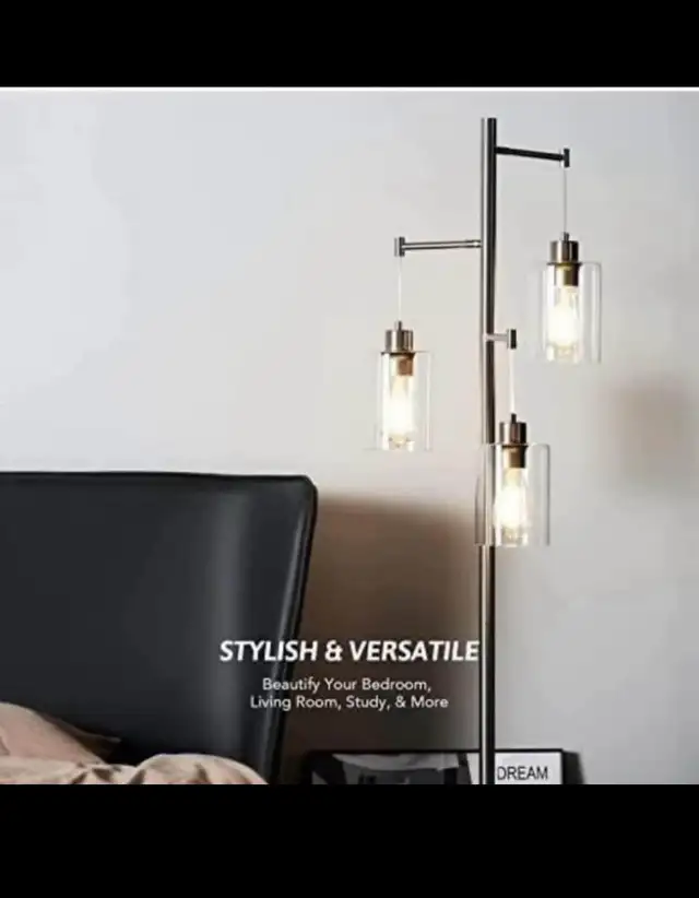 VONLUCE Industrial Floor Lamp for Home & Office Decor, 1.6m Tall in Indoor Lighting & Fans in Hamilton - Image 3