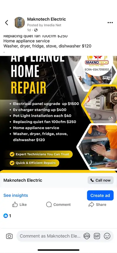 home appliance and electrical service, View more