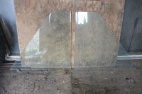 angle cut glass and glass shelving