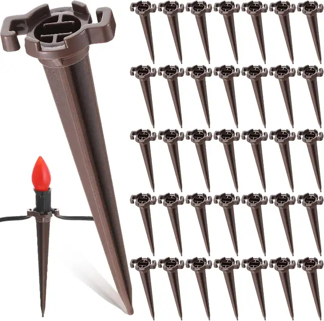 4.5 Inch Christmas Light Stakes Yard Lawn Stakes C7 C9 (200pcs)