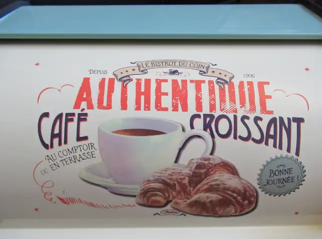 Authentic Cafe Croissant Bread Box in Arts & Collectibles in Oshawa / Durham Region - Image 3