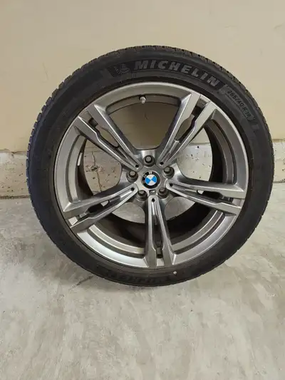Set of 4 OEM BMW M5 rims and tires. Tires are 265/40 R 19 mounted on 20 inch rims. Rims are in good...