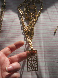 Collier & ceinture Couleur Or VINTAGE Gold Color necklace+  2/5$