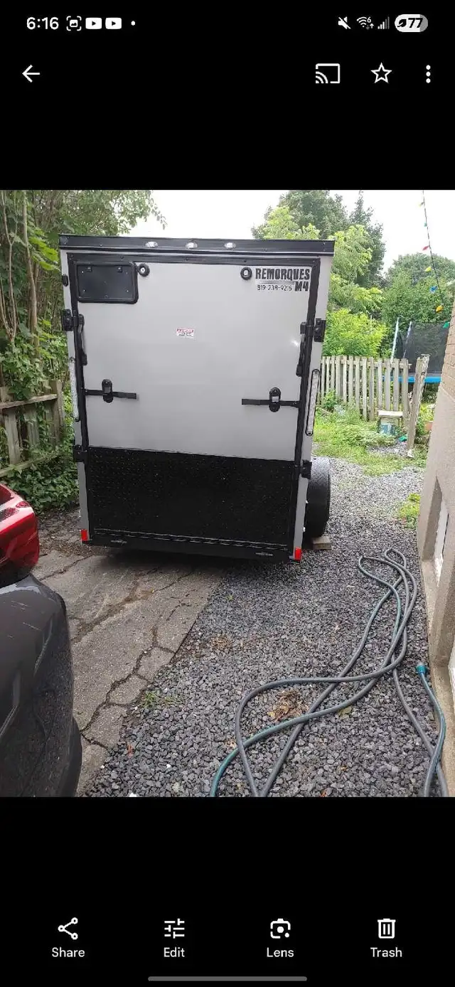 5x10x6 trailer with brakes in Cargo & Utility Trailers in City of Montréal - Image 4