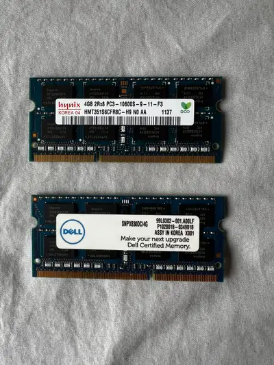 Memory dimm so dimm DDR3 4GB x2, View more