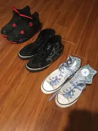 Size 10.5 Jordan’s Vans & Converse
