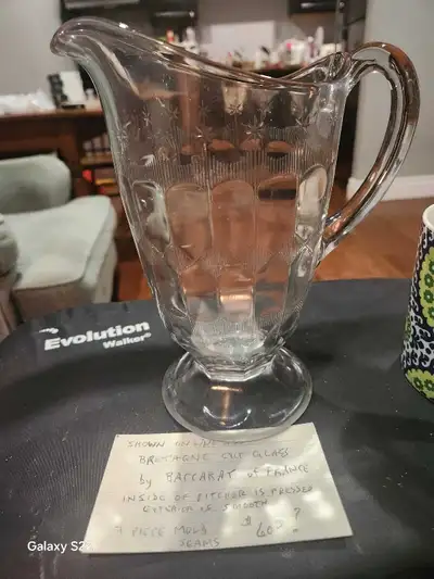 Baccarat Bretagne Pitcher, View more