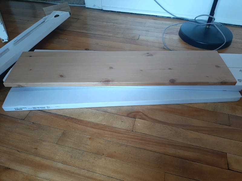 4 Ikea wooden shelves (ekby hemnes) brand new Bookcases & Shelving