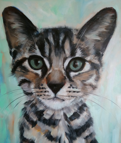 Hand painted pet portraits, View more