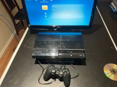 Rare Sony PS3 console CECHE01 plays PS1,2 games, View more