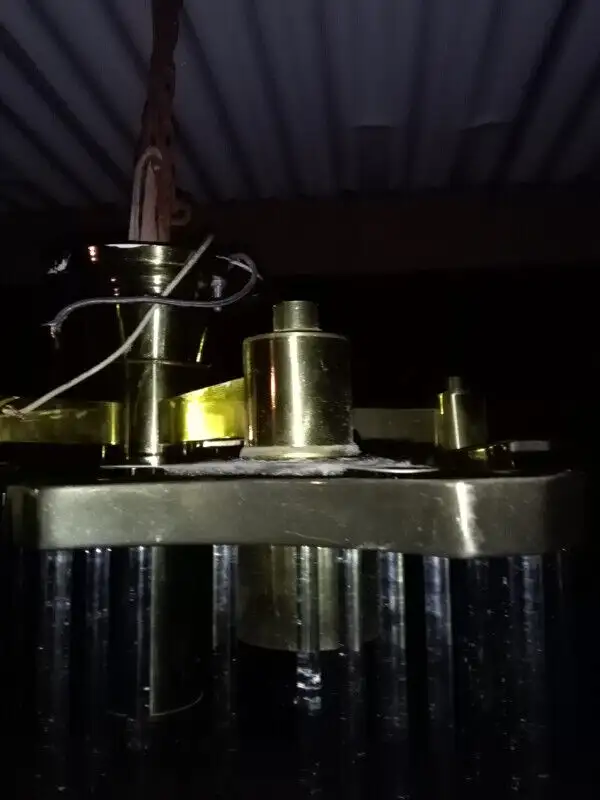 Vintage 5 Light Glass Rod Chandelier in Indoor Lighting & Fans in City of Toronto - Image 5