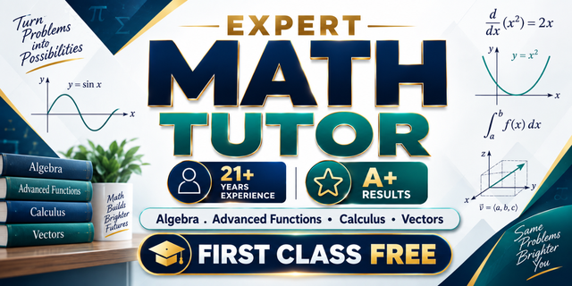 Mathematics Tutor $30/hr | Clear Concepts. Confident Problem Sol