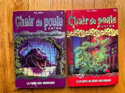 LIVRE ENFANT ADO JEUNESSE * CHAIR DE POULE EXTRA * (7$chaque), View more