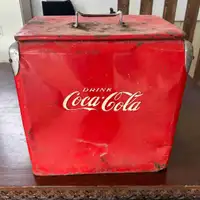 Antique cocacola cooler 