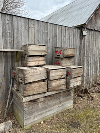 Boîtes antiques en bois