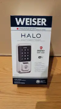 Brand New Weiser Halo Satin Nickel WiFi Smart Lock