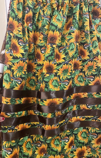 FIRST NATIONS RIBBON SKIRT SUNFLOWERS  