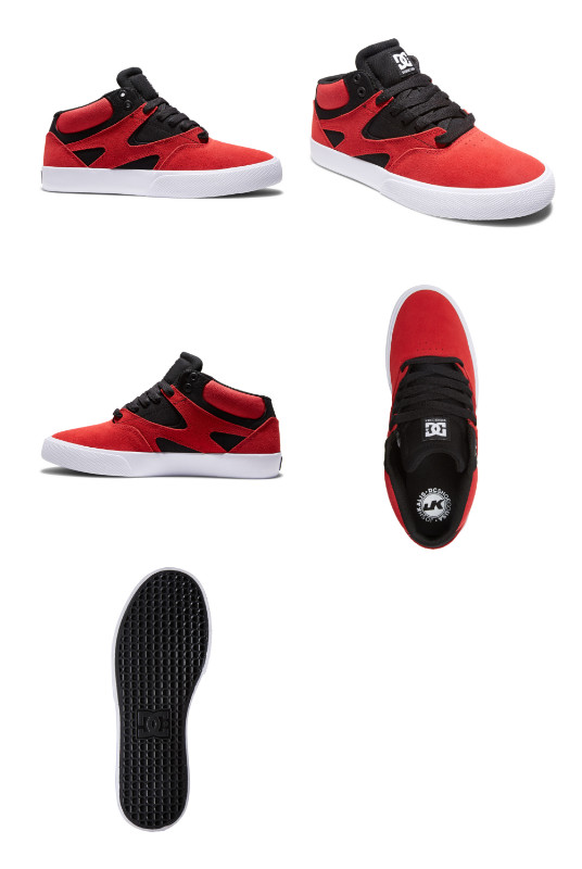 MEN'S KALIS VULC MID MID-TOP SHOES Red/Black in Men's Shoes in Belleville - Image 4