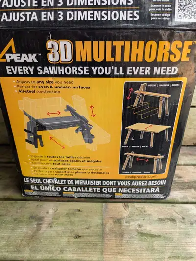 Peak 3D Multihorse- Sawhorse-Brand New Never Been Used, View more