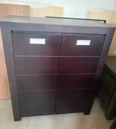 Black Shoe Cabinet in Great Condition, View more