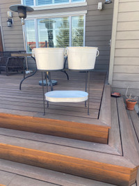 Outdoor/ Patio drink tubs with stand. 