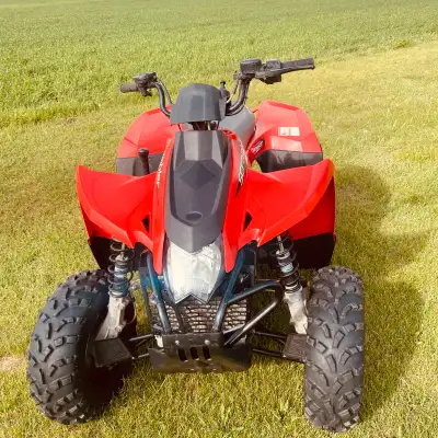 Great quad sold it because we’d rather ride bikes than quads runs great 4x4 works great every button...