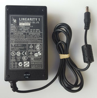 Linearity 1 Adapter Charger Power Cord LAD6019AB4: 12VDC 3A