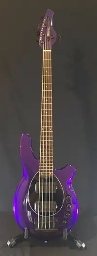 MusicMan Bongo 5 HH Bass Guitar - Ernie Ball - Firemist Purple