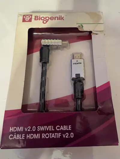 Biogenik HDMI v2.0 Swivel Cable, View more