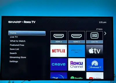 Sharp 55” 4K Smart TV , View more