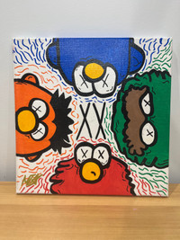 KAWS X Sesame Street painting