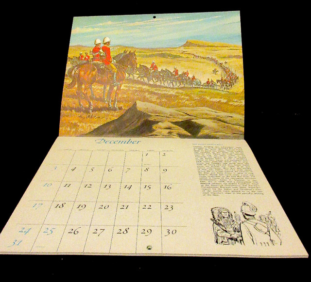 Royal Canadian Mounted Police (RCMP) CENTENNIAL CALENDAR (1973) in Arts & Collectibles in Stratford - Image 4