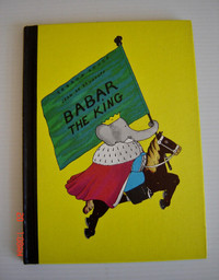 Vintage "Babar The King" Childrens Book by Jean de Brunhoff