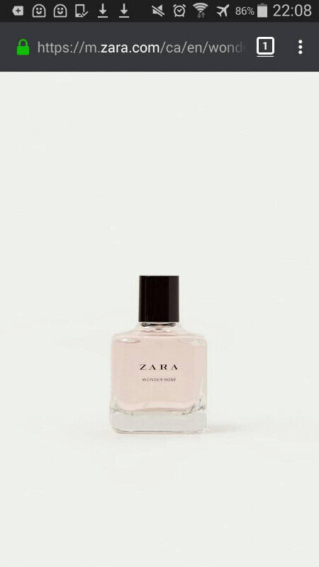 Wonder Rose Perfume By Zara-100ml Size, Brand New Bottle, No Box in Other in City of Toronto