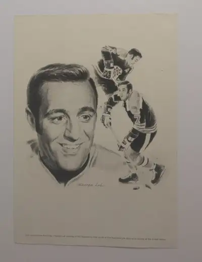 PHIL ESPOSITO Print George Loh Drawing from The Equitable Life Assurance Society The Equitable Life...