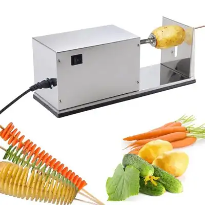 110V Electric Potato Tower Automatic Chips Slice 181201, View more