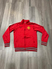 Nike Manchester United Soccer Red Full Zip Jacket Men's Small