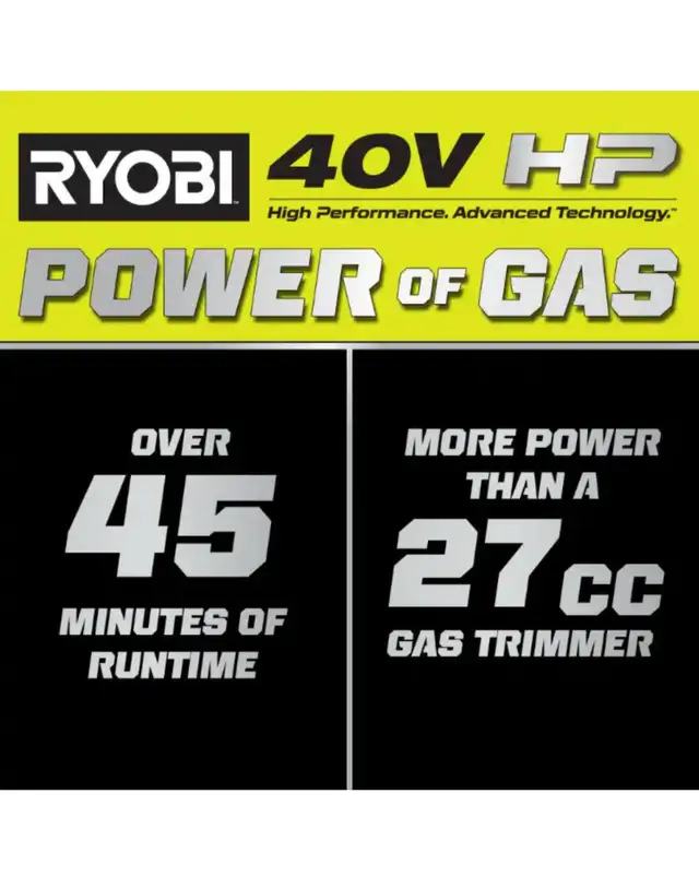 RYOBI 40V HP Brushless 16 in. Cordless Attachment Capable String in Lawnmowers & Leaf Blowers in Hamilton - Image 3