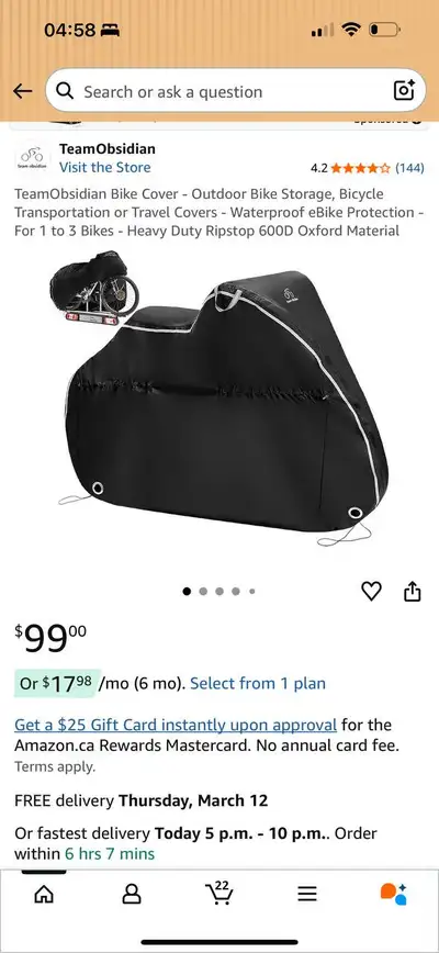Team Obsidian XL Bike Transportation Cover – Fits 2 Bikes , View more