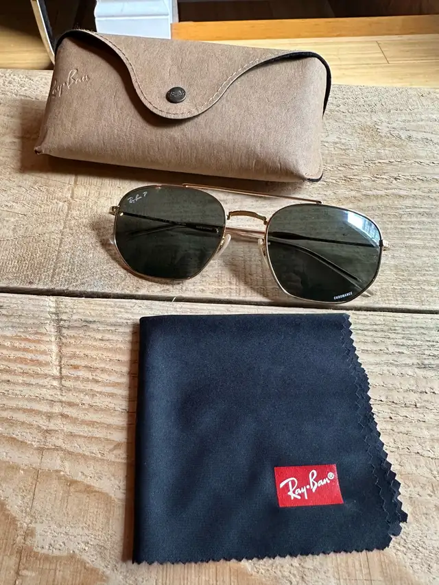 NEW MENS RAYBAN AVIATOR HEXAGONAL CROMANCE SUNGLASSES62863260450178124