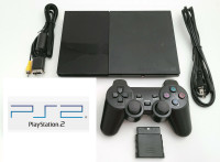 Console de jeux Sony Playstation 2 - slim - noir+