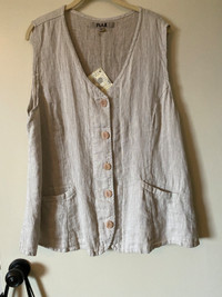 FLAX Linen Vest